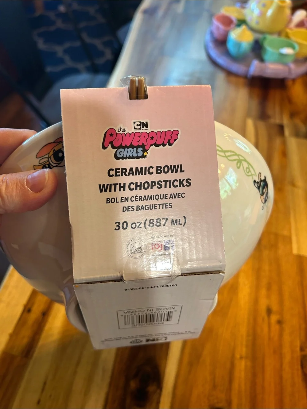 New - CN Powderpuff Girls Ramen Bowl w/chopsticks